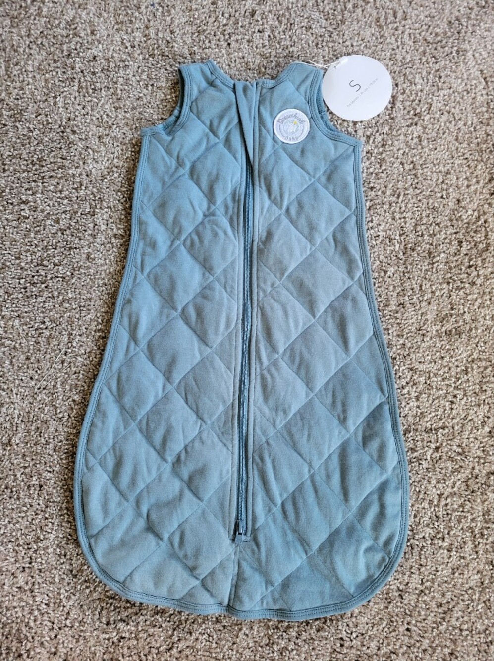 NWT Dreamland Baby Weighted Sleep Sack Size S 0-6 Months 8-16 Lbs Blue